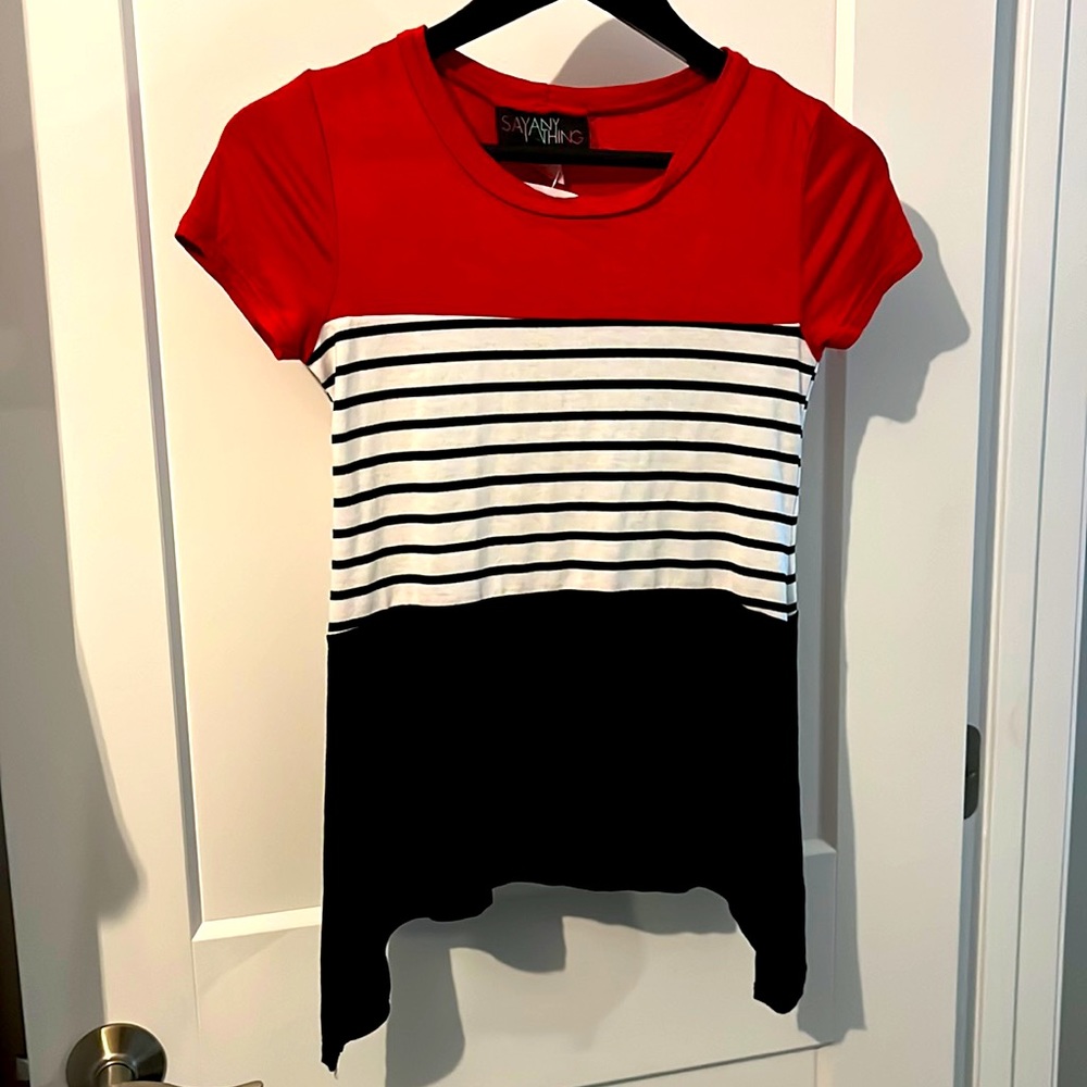 Color blocked, small, Say Anything T-shirt